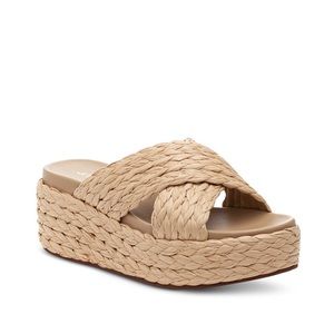 J/SLIDES Quiver Crossover Jute Sandals